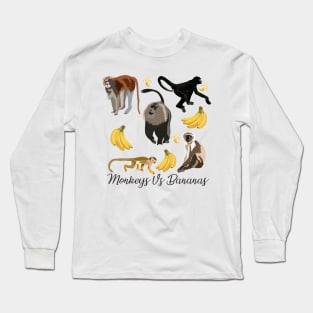 Monkeys VS Bananas Long Sleeve T-Shirt